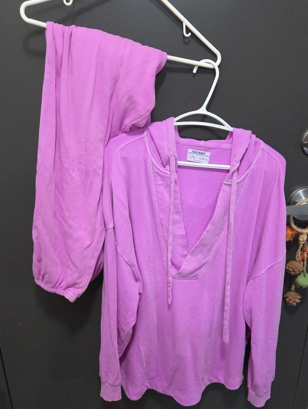 Old Navy Bright Purple Hoodie & Jogger Lounge Set